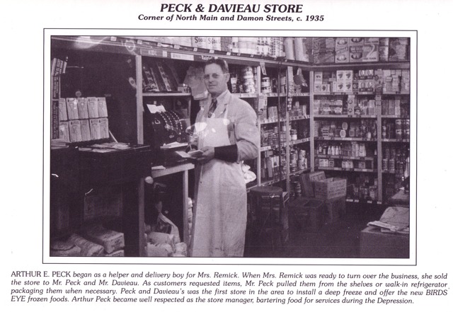 Peck and Devieau Store (courtesy of the Wayland Historical Society)